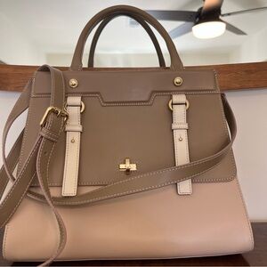 Iacucci Bags Iacucci Neutral Leather Single Handle Purse